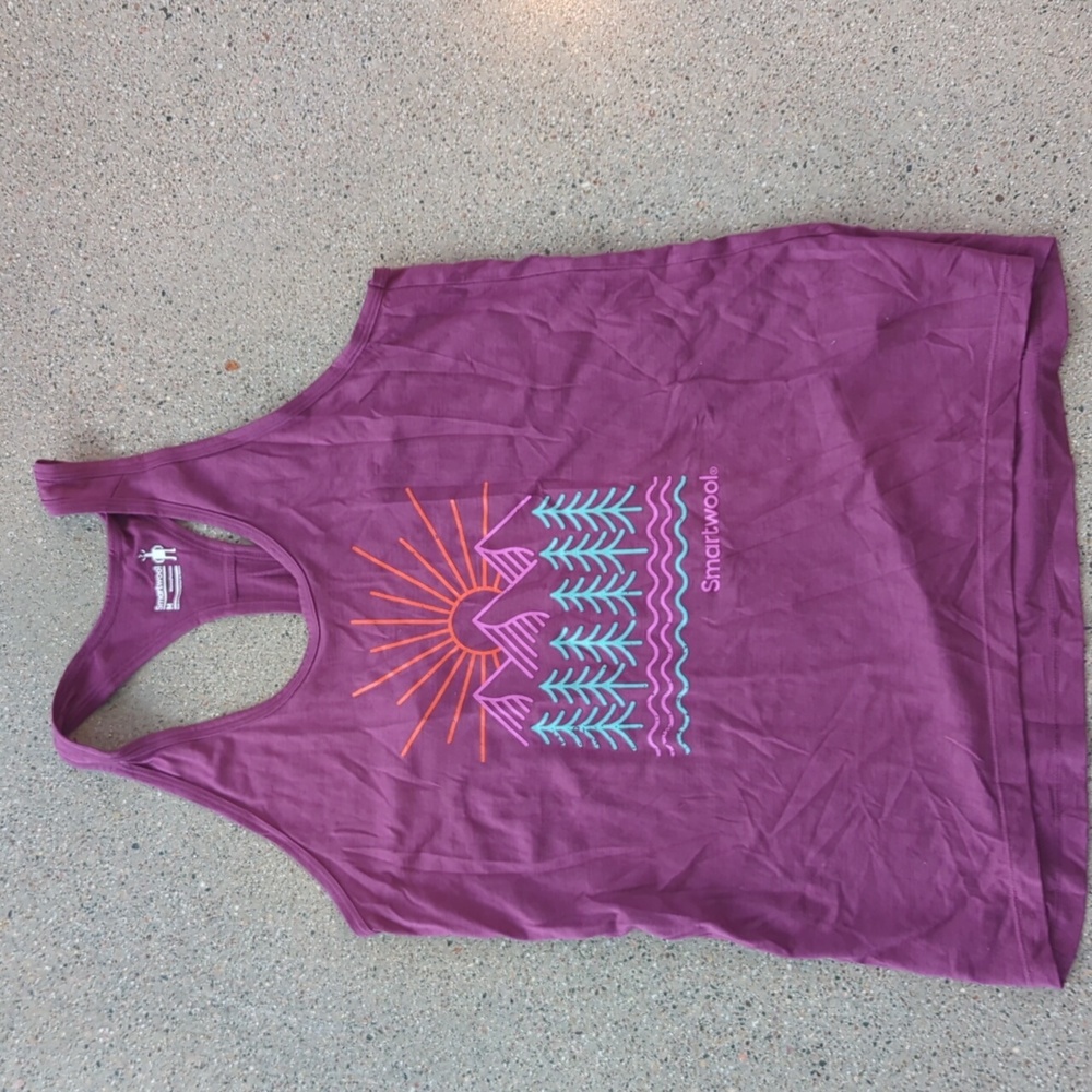 Smartwool purple tank top